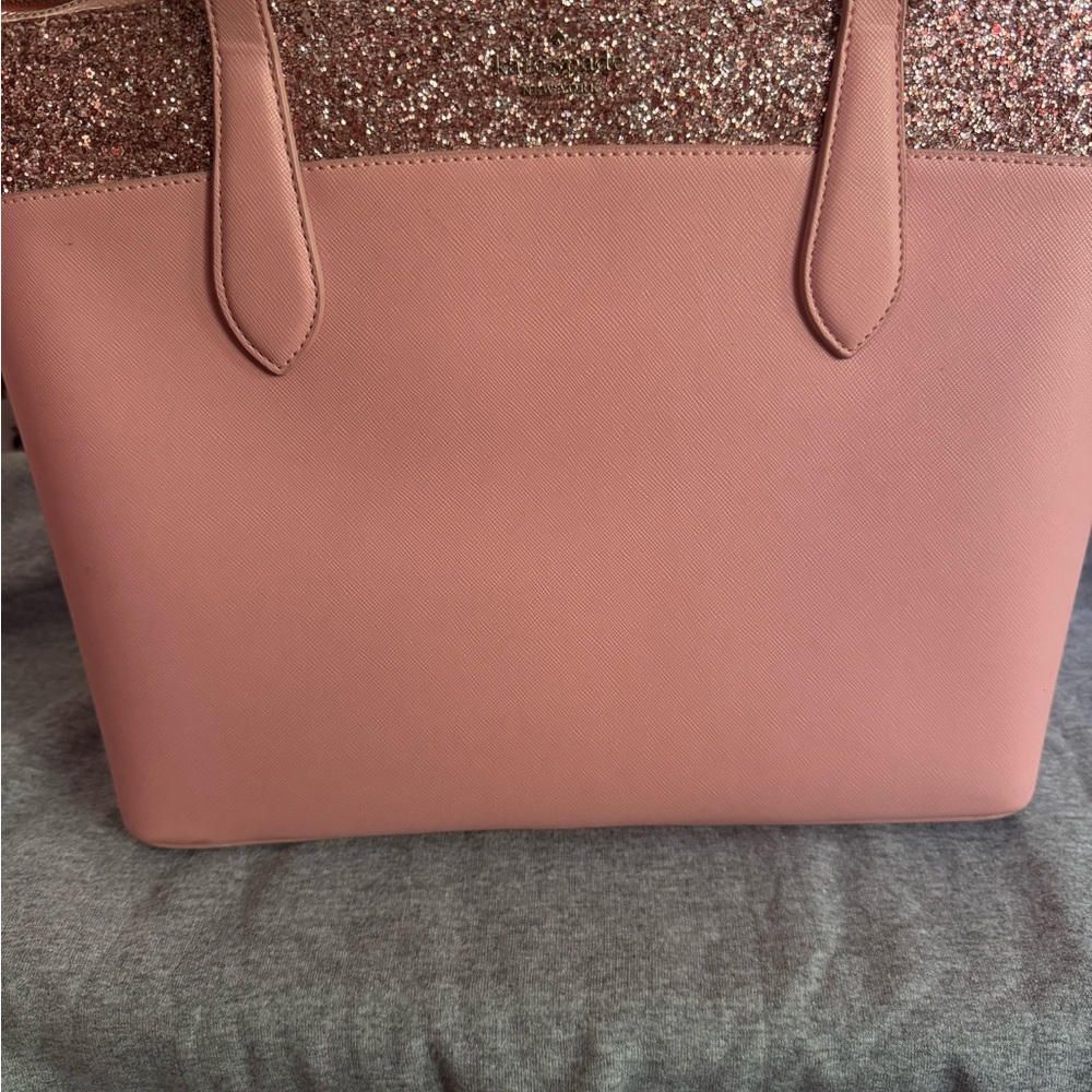 Kate Spade Pink Glitter Tote Bag—GUC